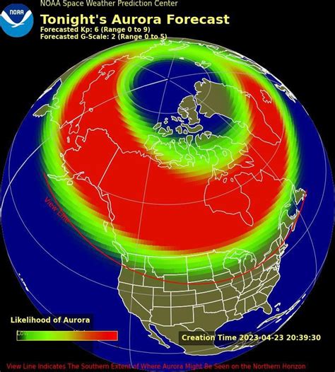 aurora borealis forecast tonight maine